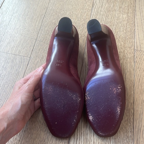 Gucci Horsebit Block High Heel Pump Size 39.5 - Picture 8 of 9